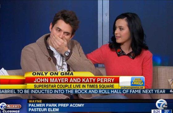 John Mayer, Katy Perry, GMA John Mayer, Katy Perry, GMA